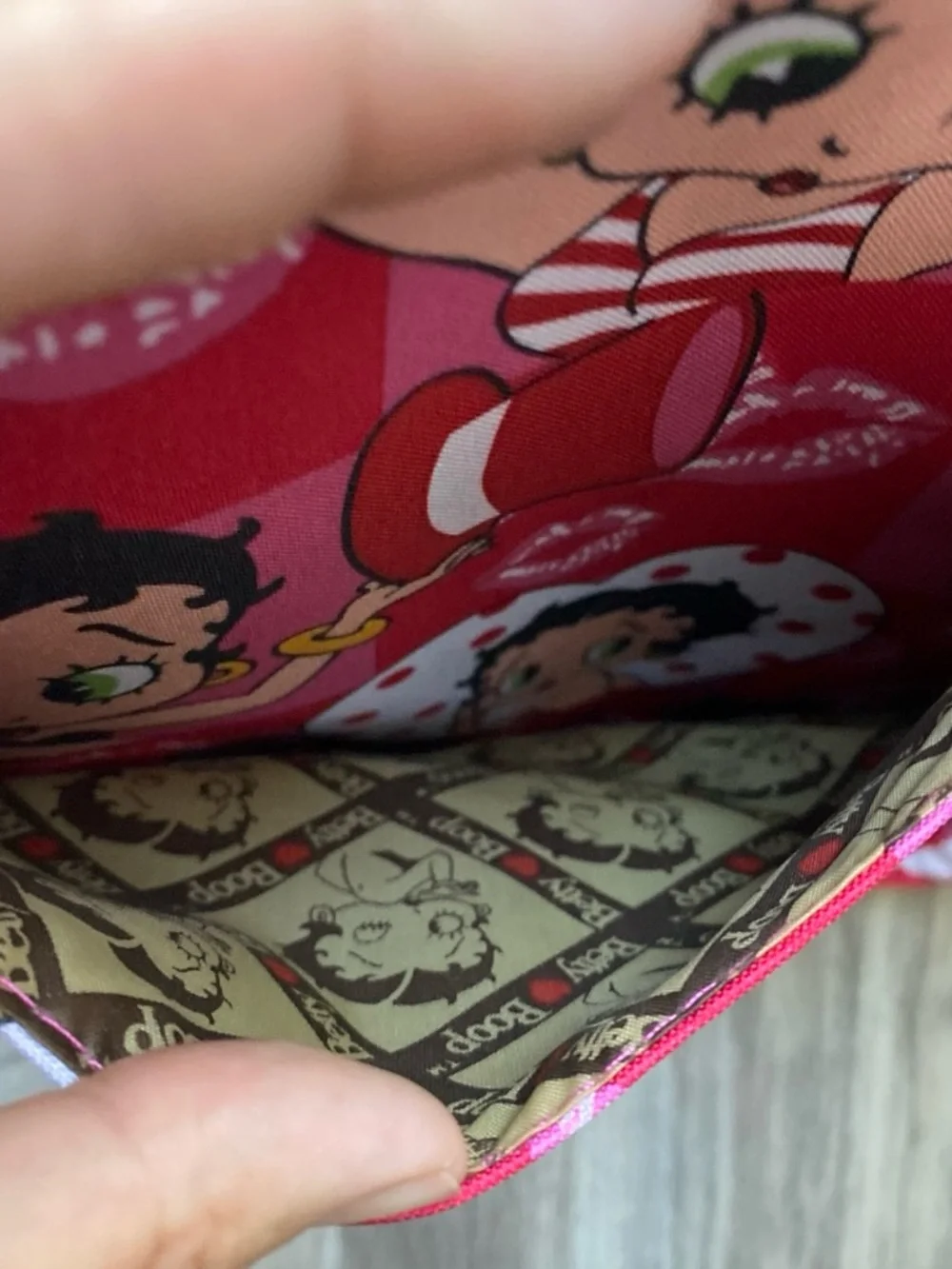 Betty Boop Hot Pink Backpack with Bow Accent